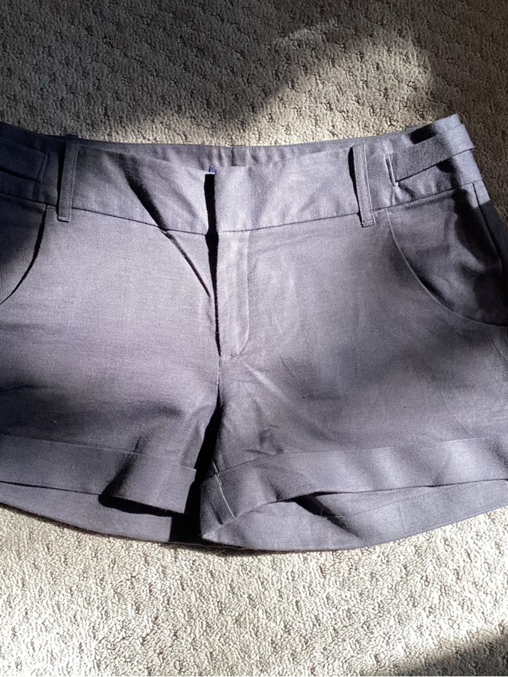 Banana Republic Factory linen/cotton shorts, pockets,adj waist bands,front zip,8